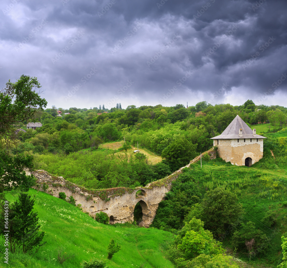 Yaky wall at Hotyn Fortress Yaky wall at Hotyn Fortress