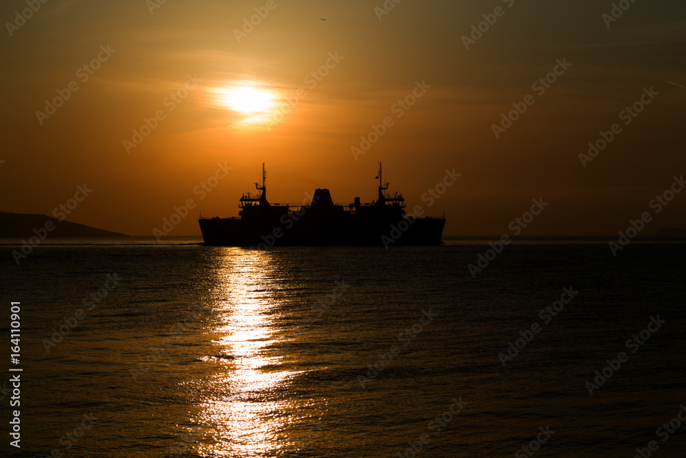 Ship near Port of Mgarr on the small island of Gozo, Malta. Ship near Port of Mgarr on the small island of Gozo, Malta.