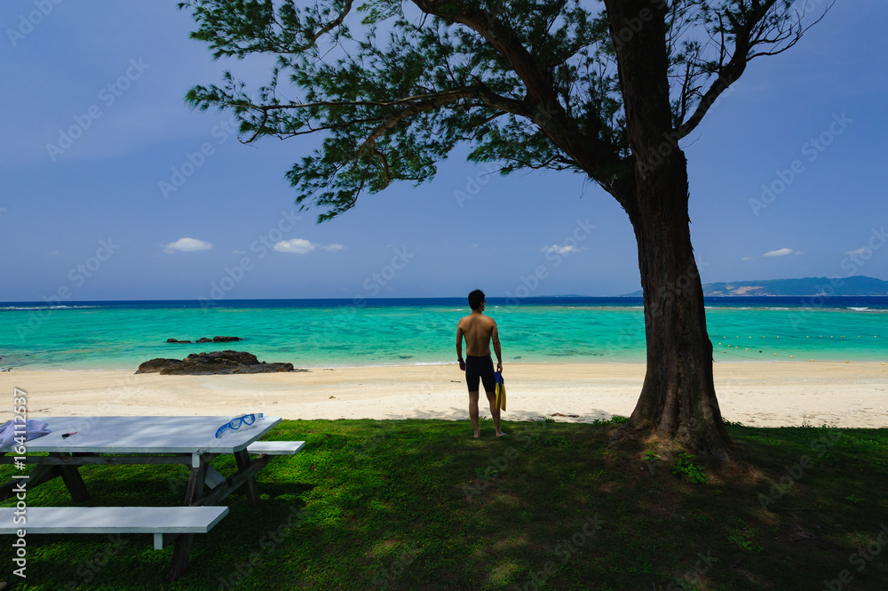 沖縄ミッションビーチ Stock Photo Adobe Stock
