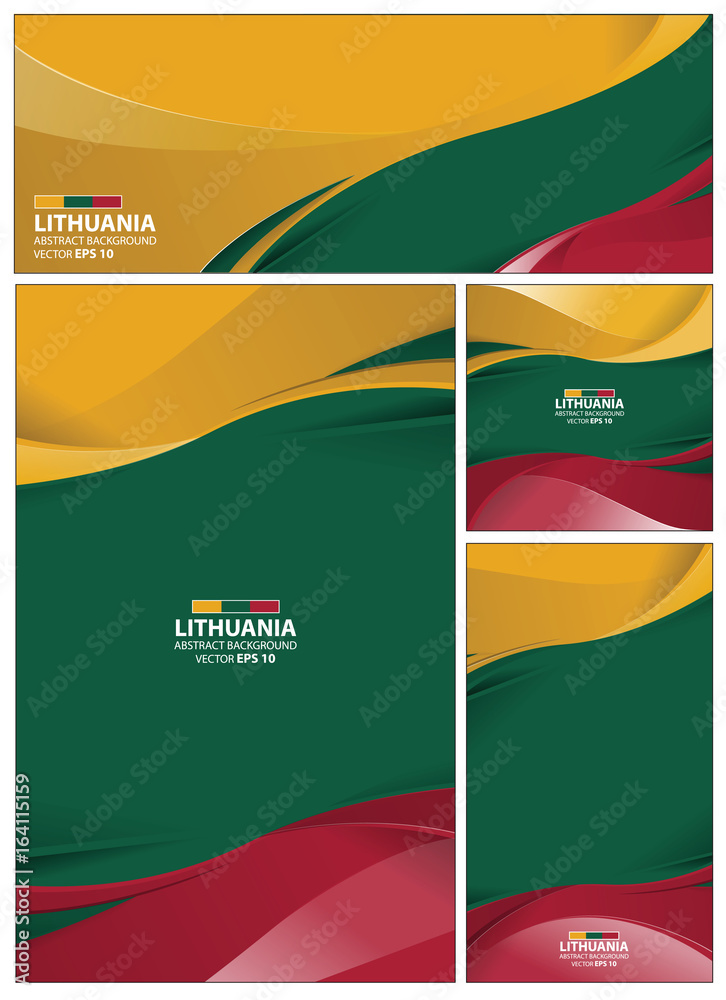 Abstract Lithuania Flag Background