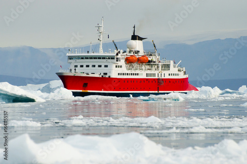 Expedition Ship - Scoresby Sound - Greenland photo