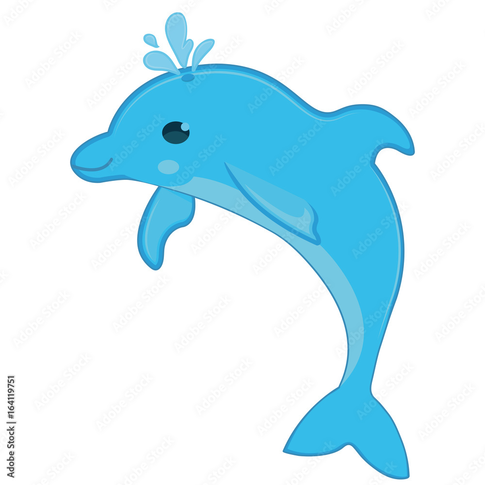 Happy Dolphin vector, EPS Happy Dolphin vector, EPS