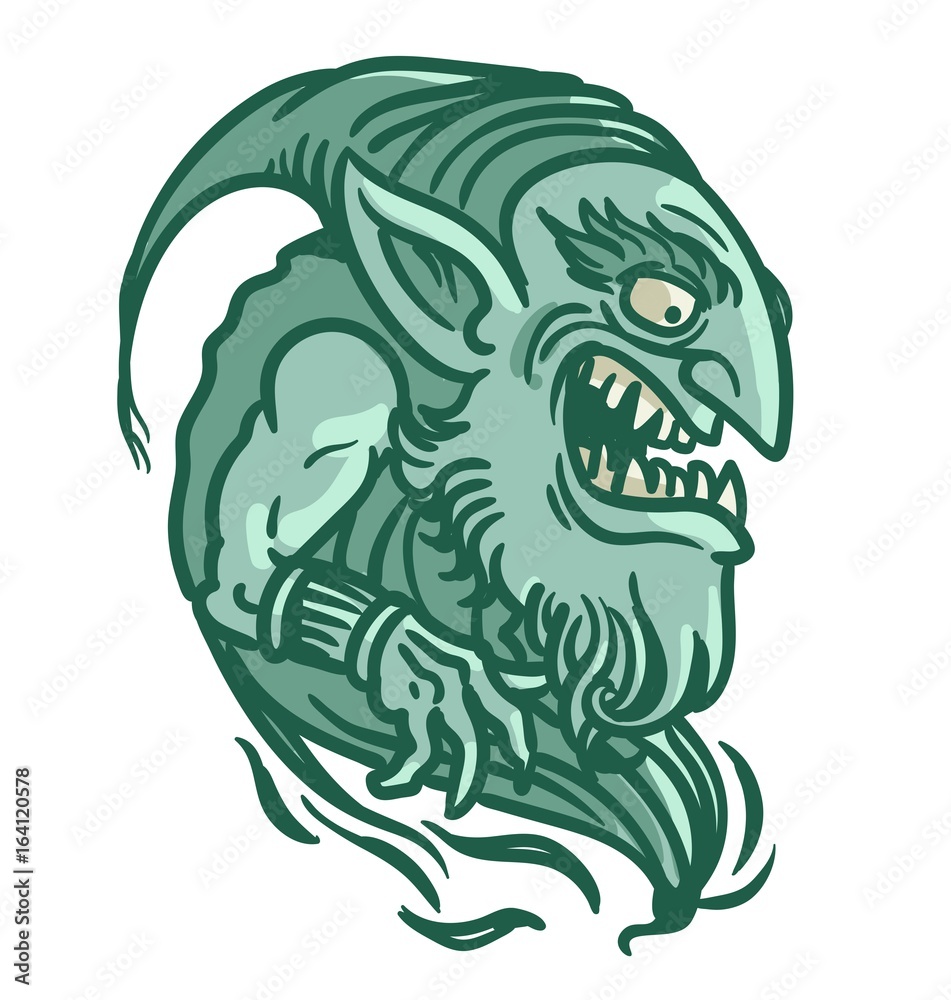 Obraz premium ugly troll ghost