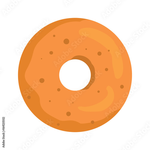 Donut colorful bakery product icon