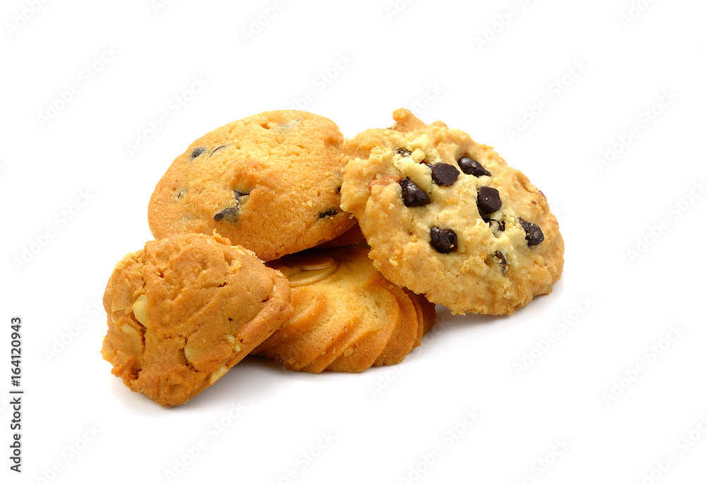 cookies-sweet biscuits on white background cookies-sweet biscuits on white background