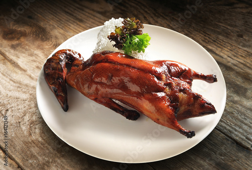 Traditional Chinese cuisine roast duck 