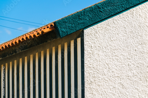 Architectural fragments. Fisherman's village Costa Nova. Aveiro. Portugal.