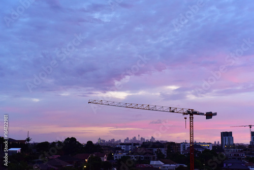 Photography sunrise sky in sydney
