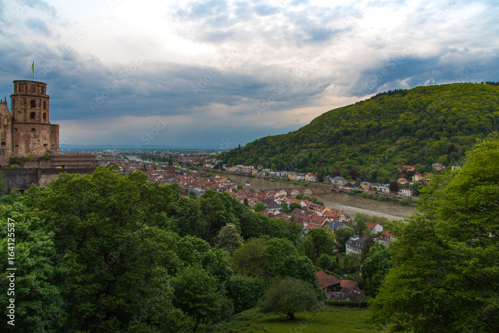 Heidelberg sunset from the hill