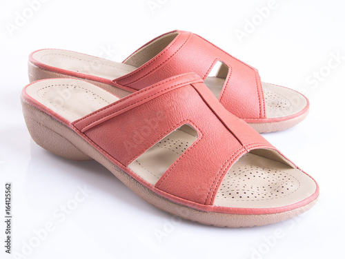 shoe or woman sandal on a background.