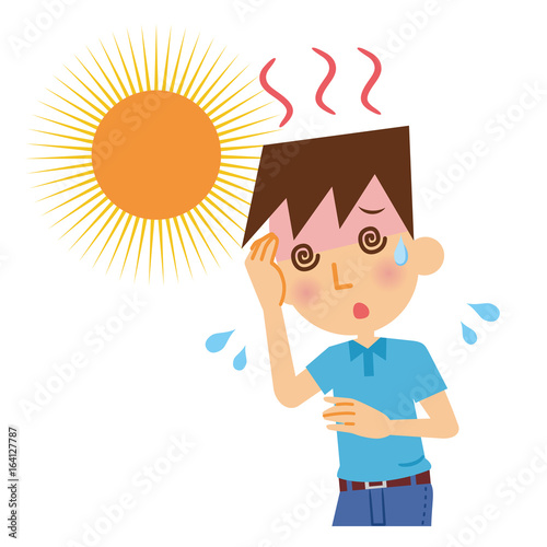 熱中症　日射病　男性