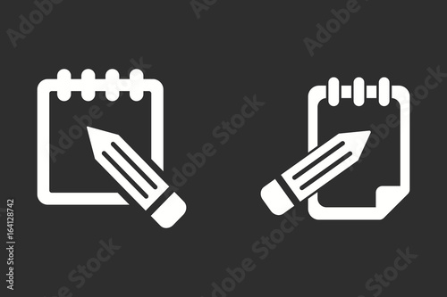 Notepad - vector icon.
