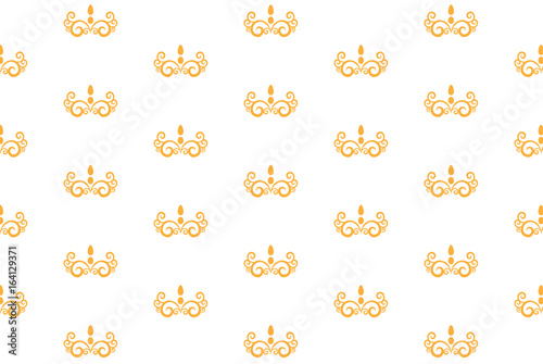 Orange phenix pattern