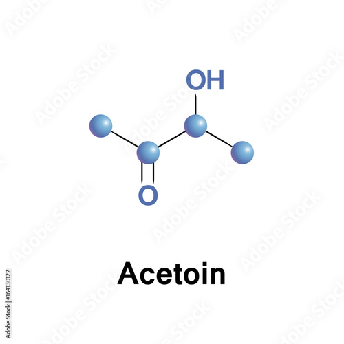 Acetoin, also known as 3-hydroxybutanone or acetyl methyl carbinol, with the molecular formula is C4H8O. It is a chiral molecule produced by bacteria 