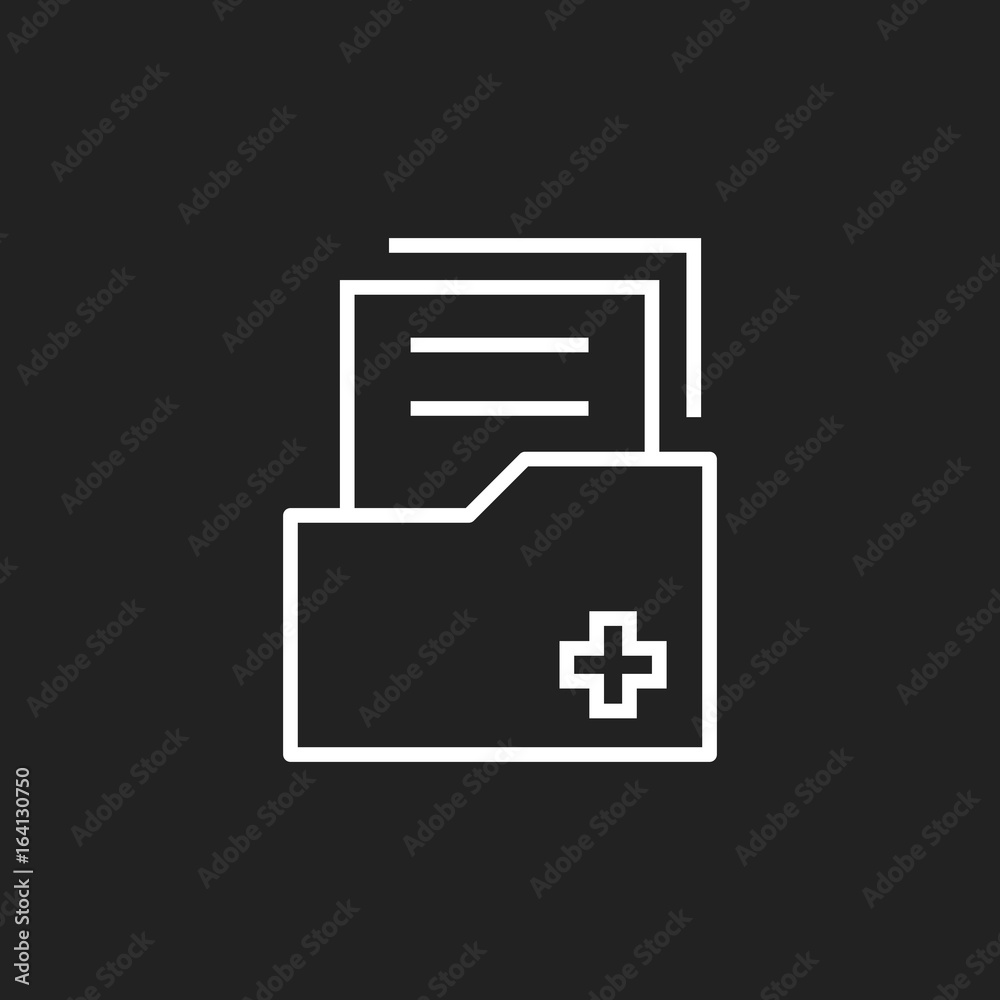 Document flat vector icon. Archive data file symbol logo illustration. Document flat vector icon. Archive data file symbol logo illustration.