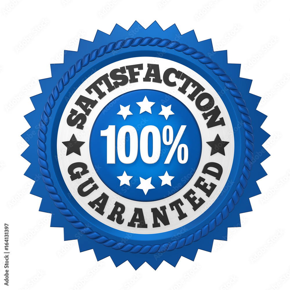 Satisfaction Guaranteed Label Isolated Satisfaction Guaranteed Label Isolated