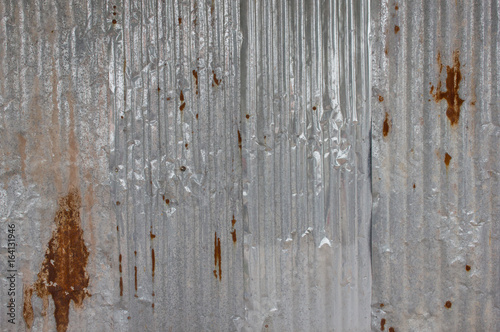 Old metal sheet roof texture. Pattern of old metal sheet. Rusty metal sheet texture.