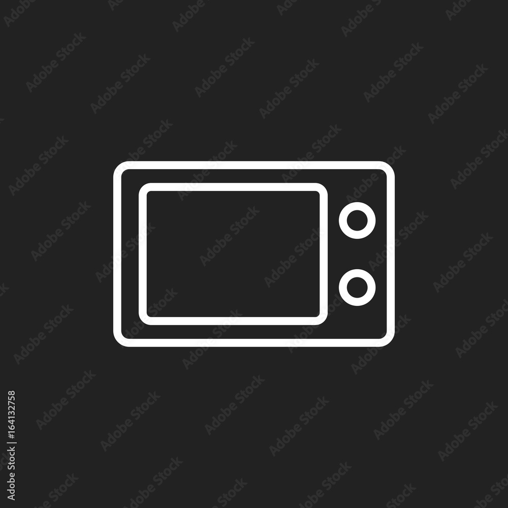 Microwave flat vector icon. Microwave oven symbol logo illustration. Microwave flat vector icon. Microwave oven symbol logo illustration.