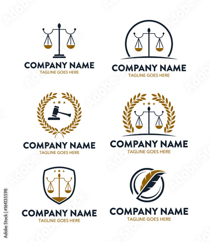 Attorney Law and Justice Logo Template