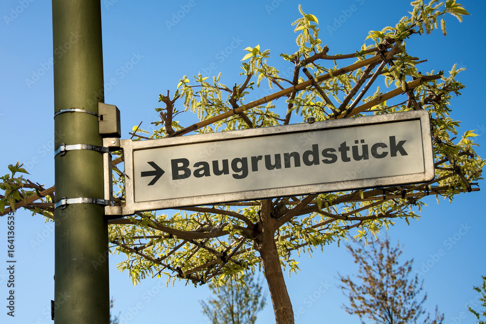 Fototapeta premium Schild 145 - Baugrundstück