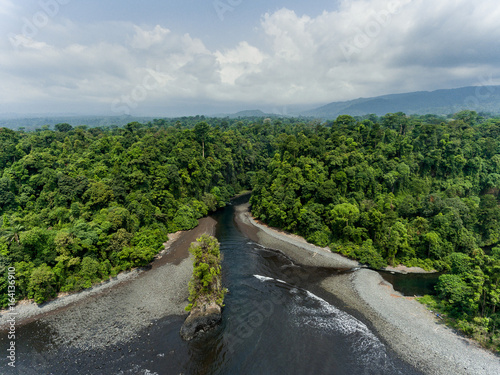 Aerial Photography of Beaches in Equatorial Guinea photo