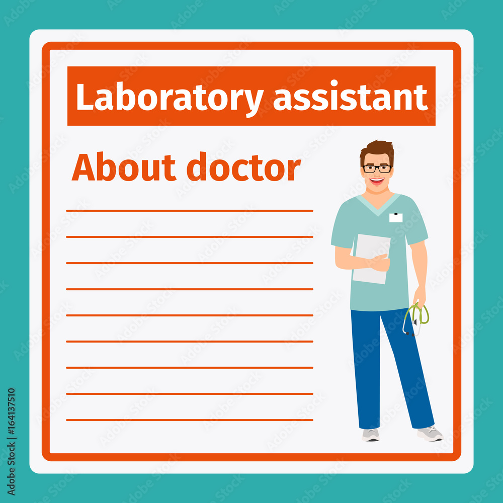 Medical notes about laboratory assistant Medical notes about laboratory assistant