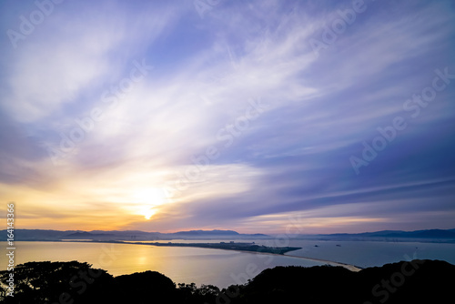 志賀島　潮見公園展望台　朝日