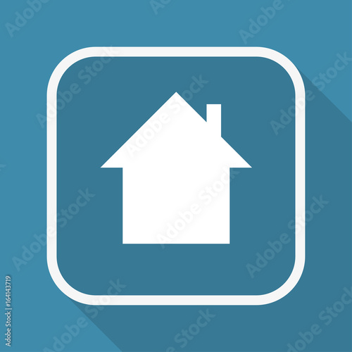 App Button mit Schatten - Hütte