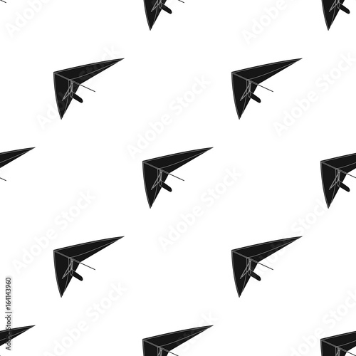 Hang gliding.Extreme sport single icon in black style vector symbol stock illustration web.