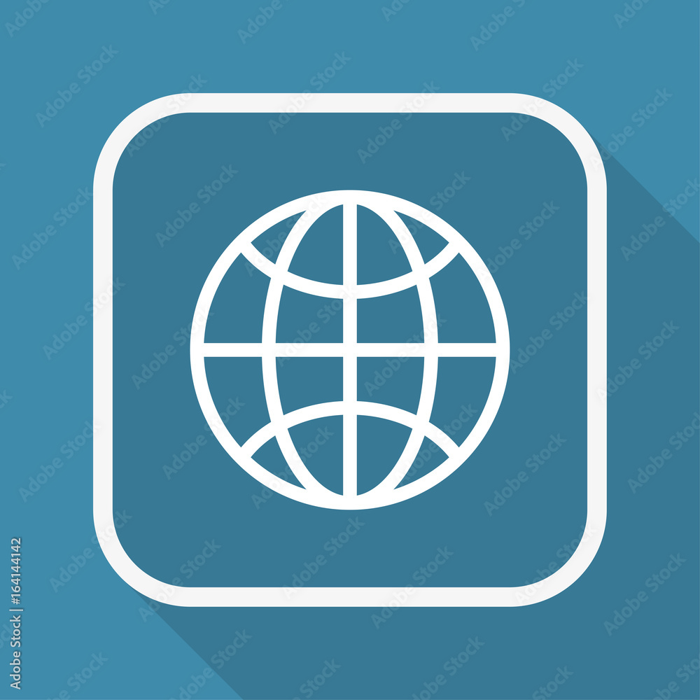 App Button mit Schatten - Weltkugel App Button mit Schatten - Weltkugel