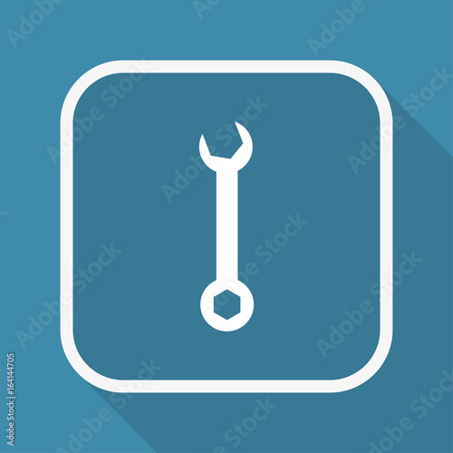 App Button mit Schatten - Schraubenschlüssel