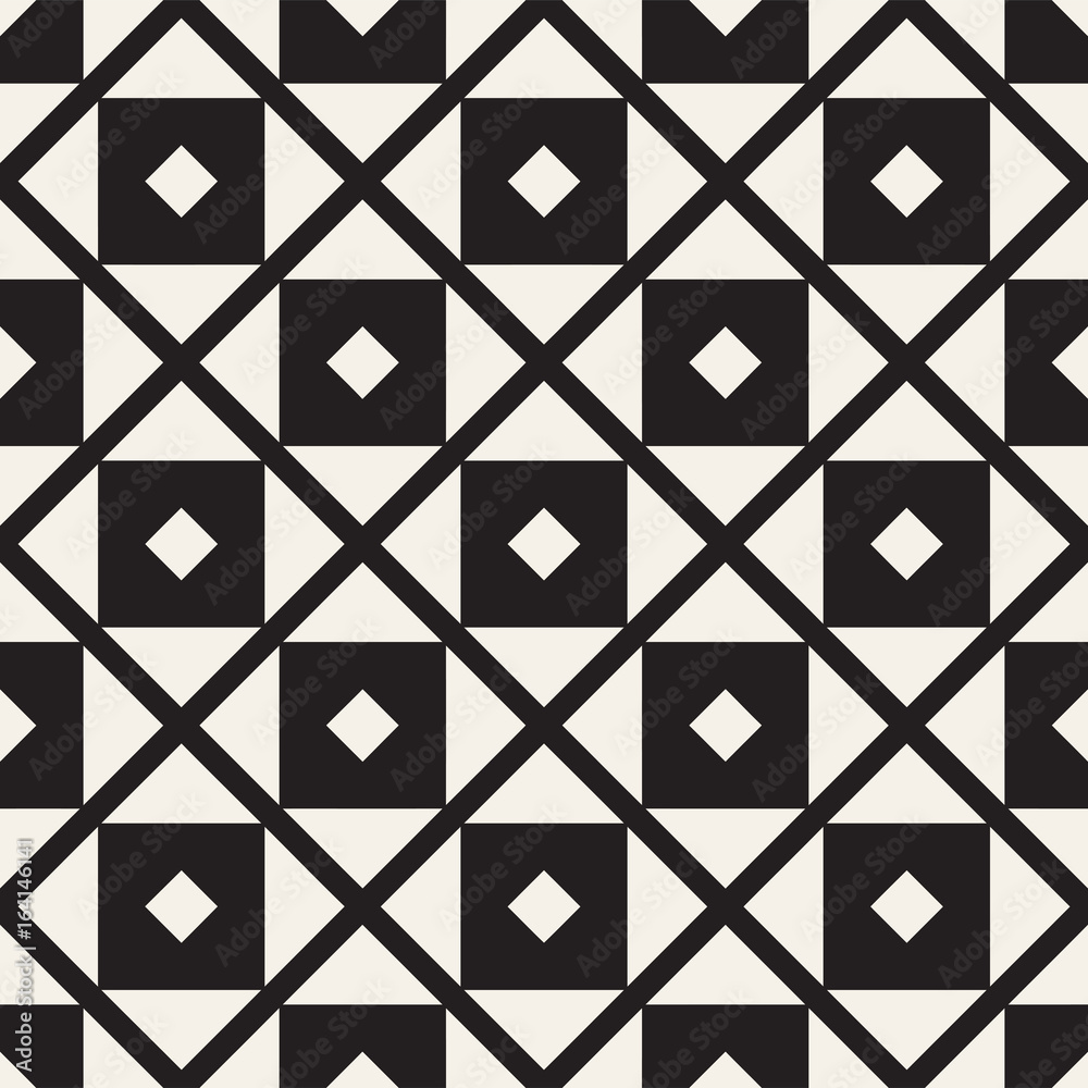 Seamless tracery pattern. Repeated lattice. Symmetric geometric abstract wallpaper. Trellis ethnic motif. Vector illustration Seamless tracery pattern. Repeated lattice. Symmetric geometric abstract wallpaper. Trellis ethnic motif. Vector illustration