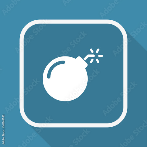 App Button mit Schatten - Granate