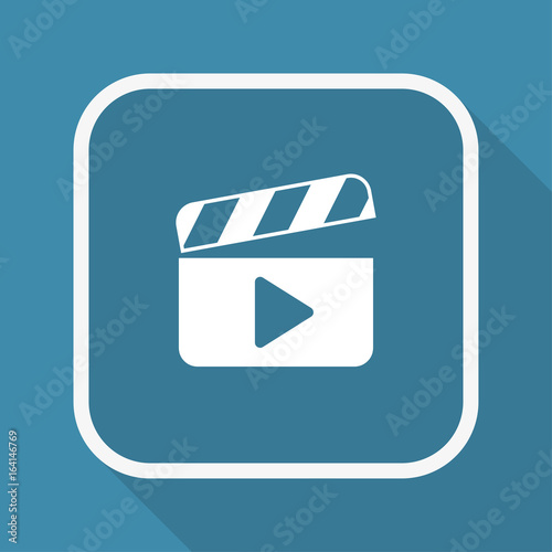 App Button mit Schatten - Filmklappe