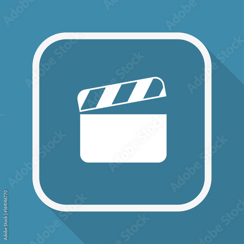 App Button mit Schatten - Filmklappe - Filmproduktion