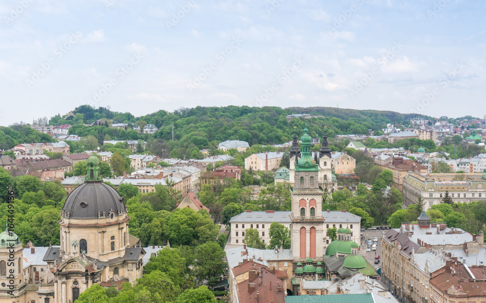 Aerial View Over Lviv, Ukraine