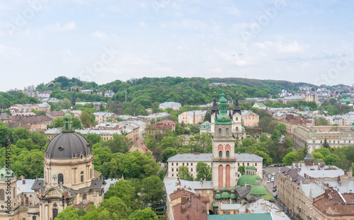 Aerial View Over Lviv, Ukraine