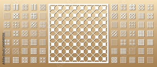 Set of die cut cards