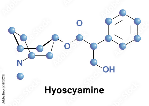 Hyoscyamine is a tropane alkaloid. It is a secondary metabolite found in certain plants of the family Solanaceae
