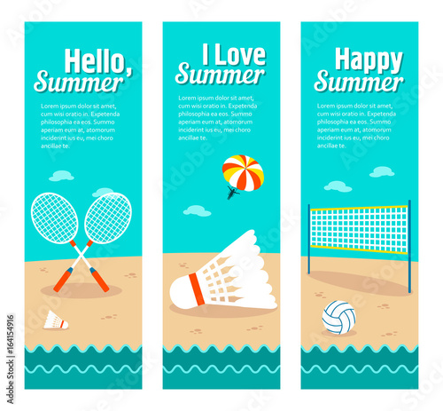 Travel and vacation vector banners