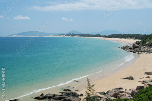 Coastal Landscape with Pristine Beach near Nha Trang, Vietnam