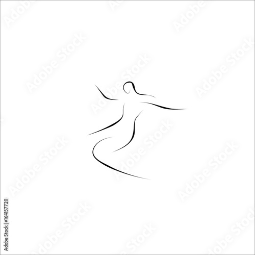 woman vector line icon 