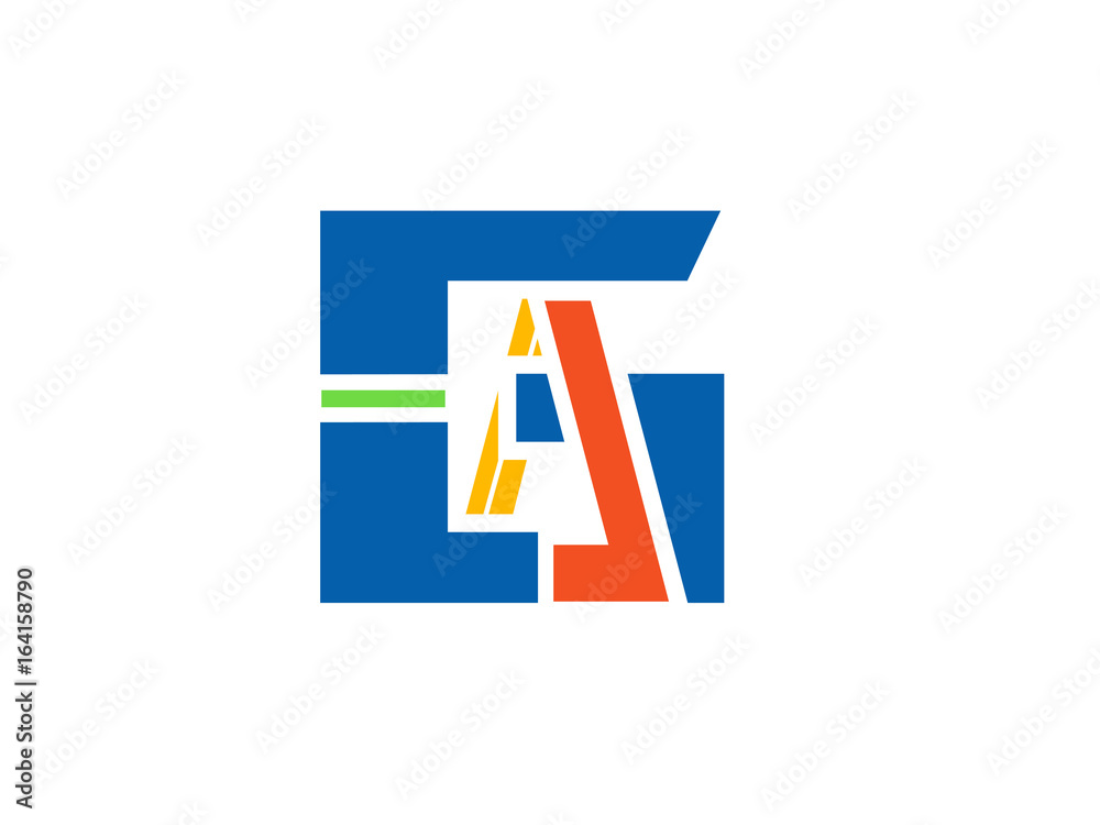 GA Initial Logo for your startup venture GA Initial Logo for your startup venture
