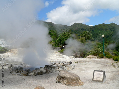heiße Quellen von Furnas, Sao Miguel, Azoren, Portugal