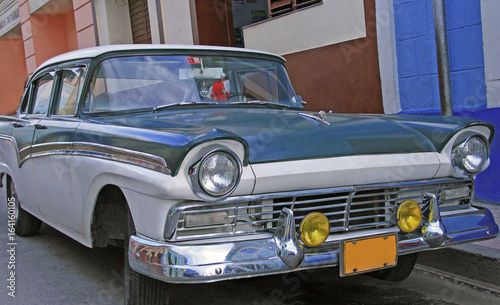 Vintage classic american car Cuba