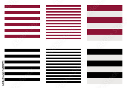 Set seamless striped pattern