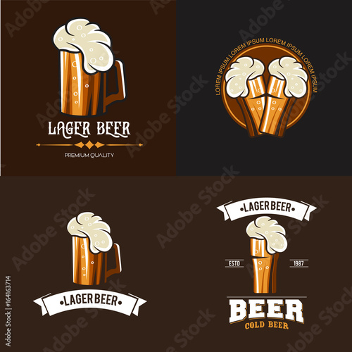 beer vector set