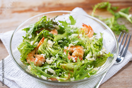 shrimp salad with cheese for heathy