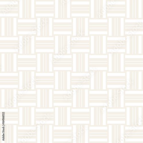 Crosshatch vector seamless geometric pattern. Crossed graphic rectangles background. Checkered motif. Seamless subtle texture of crosshatched lines. Trellis simple fabric print.