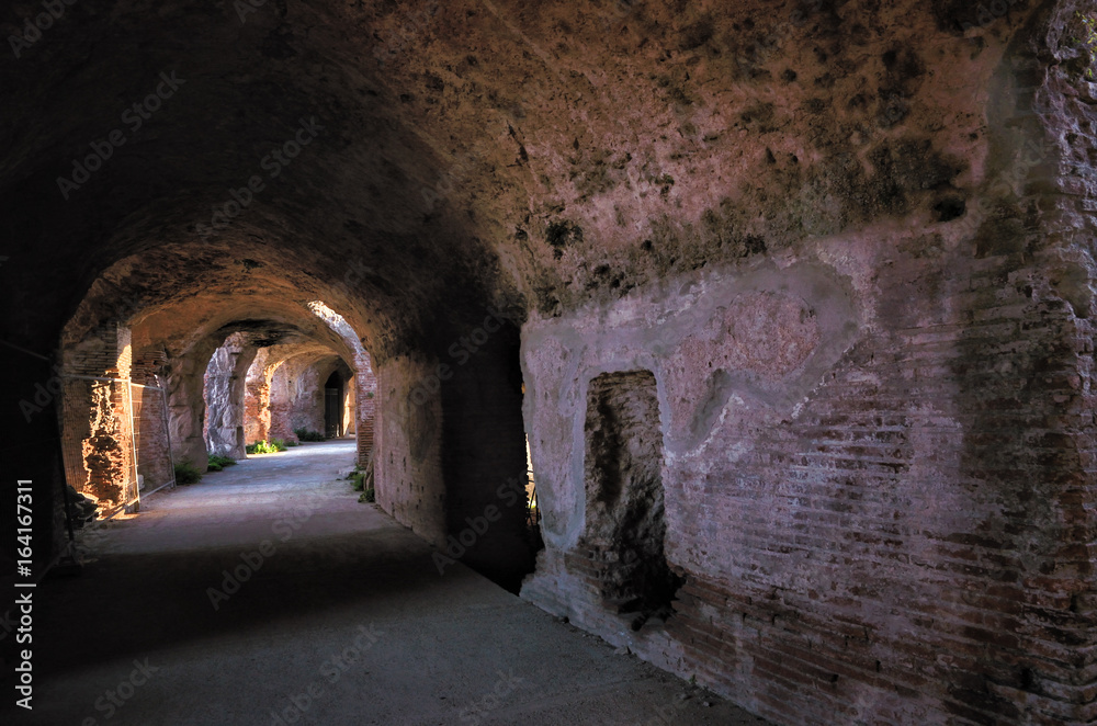 The Roman Amphitheater of Capua. Italy